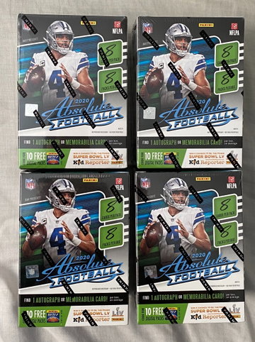 4X 2020 Absolute Football Blaster Boxes