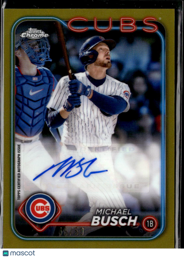 2024 Topps Chrome Michael Busch #AC-MIB Gold