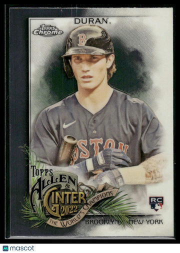 2022 Topps Allen & Ginter Chrome Jarren Duran #110 RC