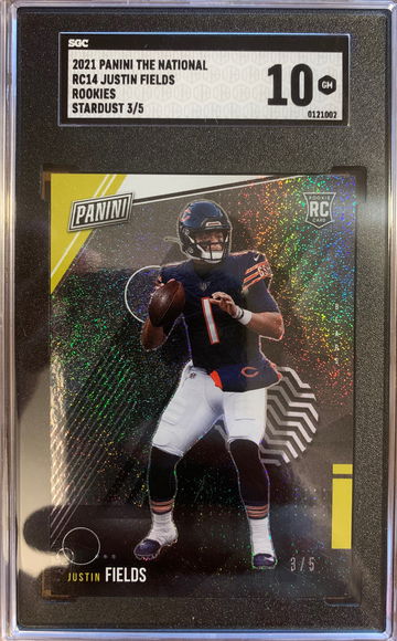 2021 Panini The National Justin Fields Rookies Stardust 3/5 SGC 10