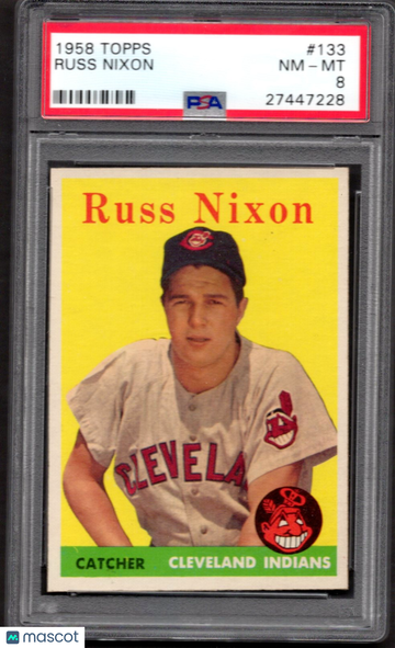1958 Topps Russ Nixon #133 PSA 8