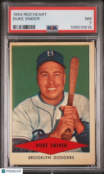 1954 Red Heart Duke Snider PSA 7
