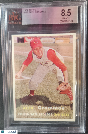 1957 Topps Alex Grammas #222 BVG 8.5