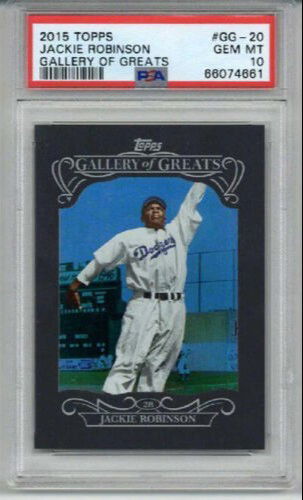 2015 TOPPS GALLERY OF GREATS #GG-20 JACKIE ROBINSON CARD DODGERS PSA 10