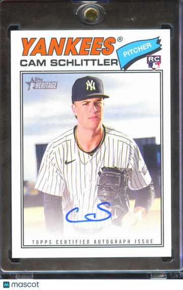 2026 Topps Heritage Cam Schlittler #ROA-CS RC