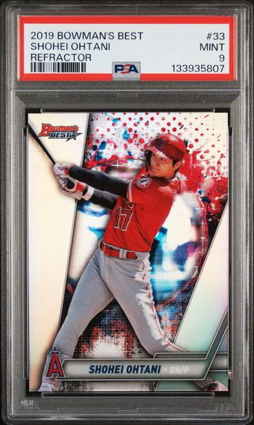 2019 Bowman's Best Refractor Shohei Ohtani #33 PSA 9