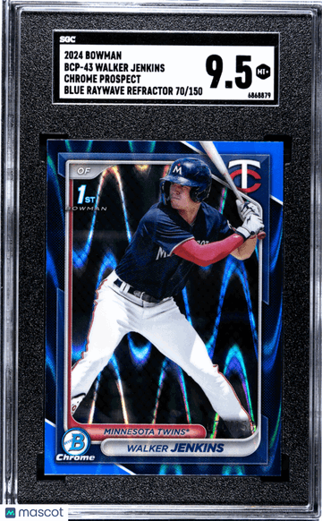 2024 Bowman Walker Jenkins Blue RayWave Refractor /150 SGC 9.5