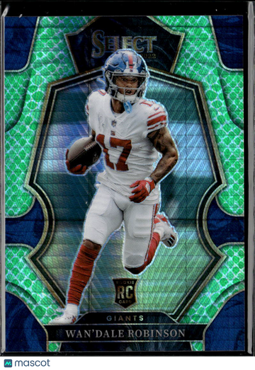 Wan'Dale Robinson 2023 Panini Select Prizm RC Green Die-Cut /89 New York Giants