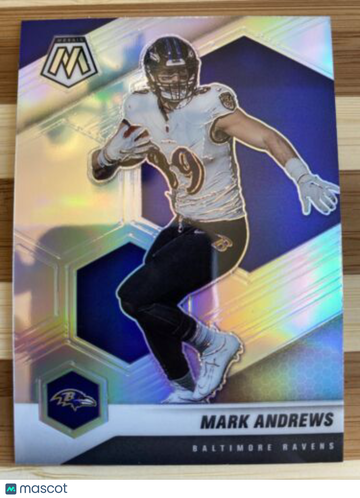 🔥Mark Andrews 2021 Panini Mosaic #25 Silver Prizm RAVENS🔥