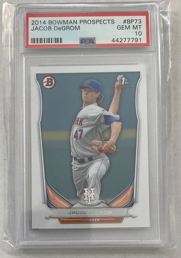 2014 Bowman Jacob DeGrom Paper 1st PSA 10
