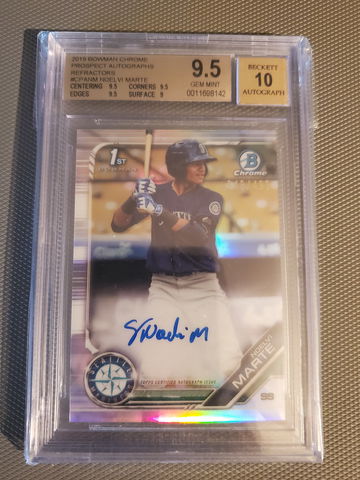 2019 Bowman Noelvi Marte Auto Ref Gem 