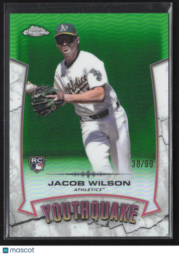 2025 Topps Chrome Youthquake Jacob Wilson #YQ-6 Green /99 RC