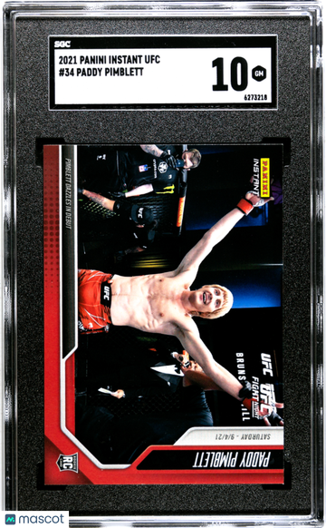 2021 Panini Instant Ufc Paddy Pimblett #34 SGC 10