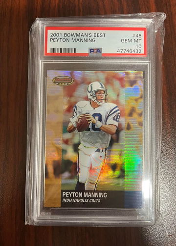2001 Bowmans Best Peyton Manning PSA 10 