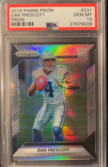 2016 Prizm Silver Dak Prescott PSA 10