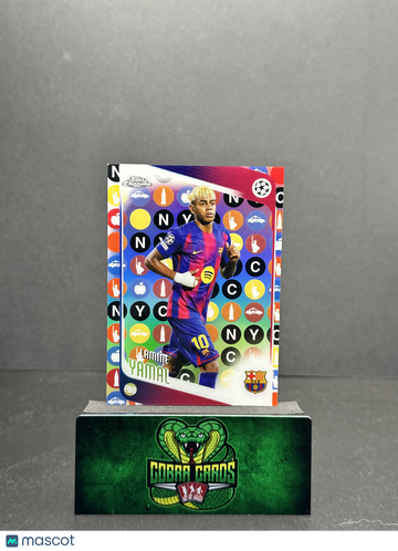 2026 Topps Chrome UEFA Champions League NYC Lamine Yamal #10 Big Apple Refractor