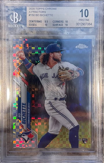 2020 Topps Chrome Bo Bichette X-Fractor BGS 10 Pristine 