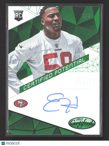 2015 Panini Certified Certified Potential Eli Harold #CP-EH Green /5 RC