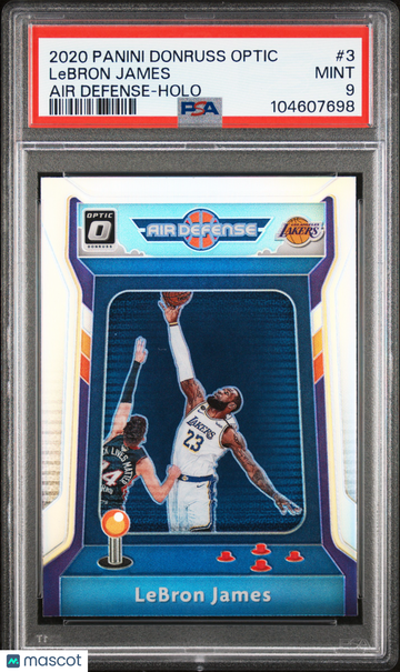 2020 Panini Donruss Optic Air Defense LeBron James #3 Holo PSA 9