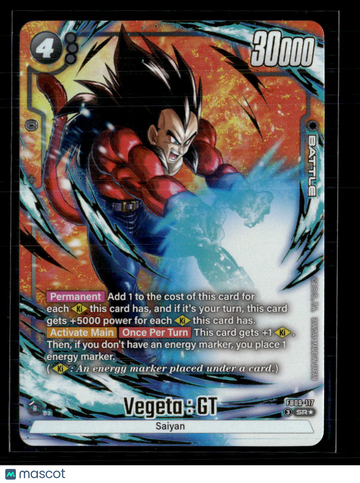 2024 Dragon Ball Super Fusion World Blazing Aura Vegeta Foil SR Super Rare