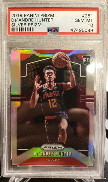Deandre Hunter prizm silver psa 10 2019