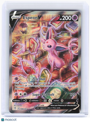 Evolving Skies Espeon V (Alternate Full Art) Foil Ultra Rare #180/203