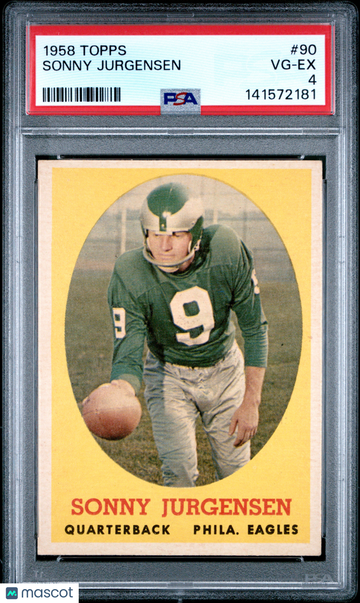 Sonny Jurgensen 1958 Topps PSA 4