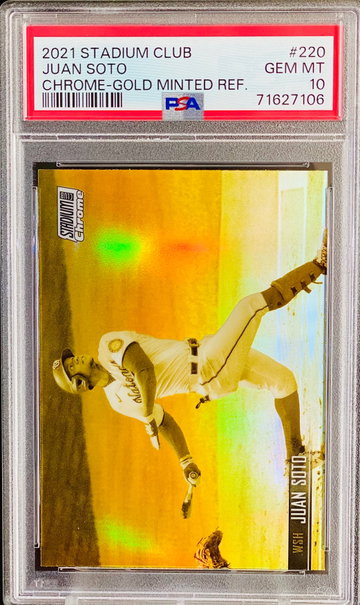 Juan Soto Stadium Club Gold Minted PSA 10 