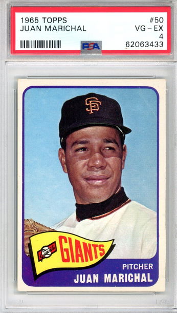 1965 TOPPS JUAN MARICHAL PSA 4