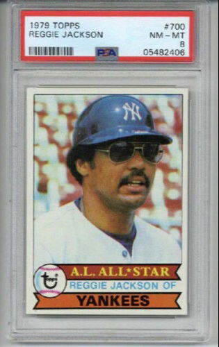 1979 TOPPS #700 REGGIE JACKSON CARD YANKEES PSA 8 NICELY CENTERED LOW POP RARE