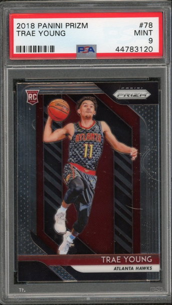 Trae Young 2018 Panini Prizm Rookie PSA 9