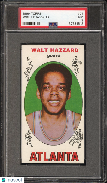 1969 Topps Walt Hazzard #27 PSA 7