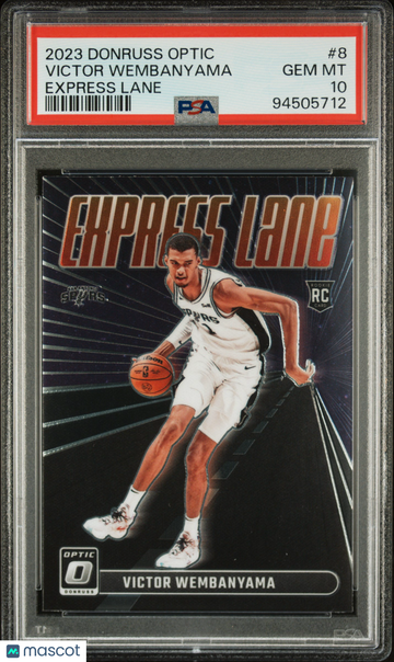 2023-24 Panini Donruss Optic Victor Wembanyama #8 Express Lane RC Rookie PSA 10