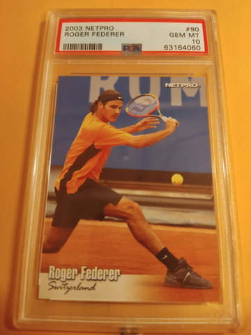2003 Netpro ROGER FEDERER #90 Rookie RC PSA 10 GEM MINT
