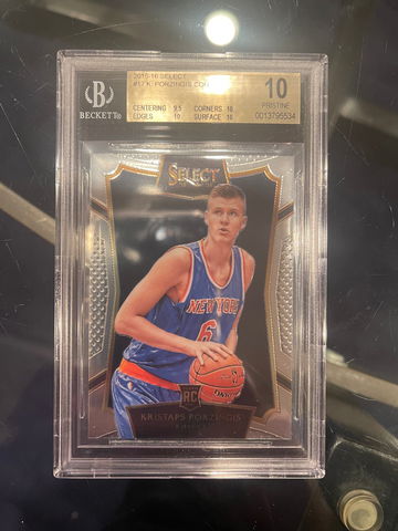 2015-16 Kristaps Porzingis RC Select BGS 10 Pristine Knicks