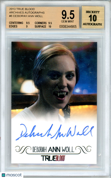 Graded 2013 True Blood Archives Autographs BGS 9.5 Auto Deborah Ann Woll #8