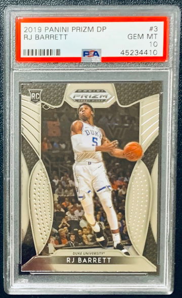 2019 DP Prizm RJ Barrett RC PSA 10