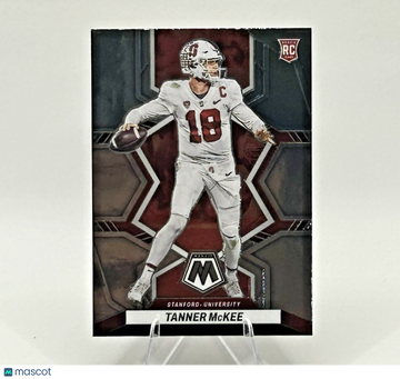 2023 Panini Mosaic Draft Picks Stanford Cardinal Tanner McKee #6 Base Rookie Football Card