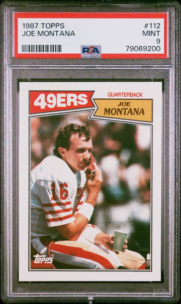 1987 Topps Joe Montana #112 PSA 9