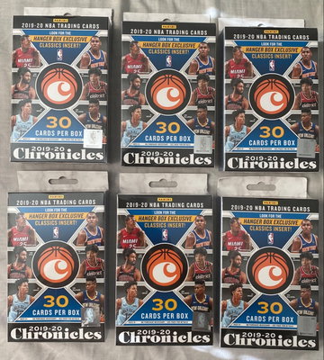 6X 2019-20 Chronicles Basketball Hanger Boxes