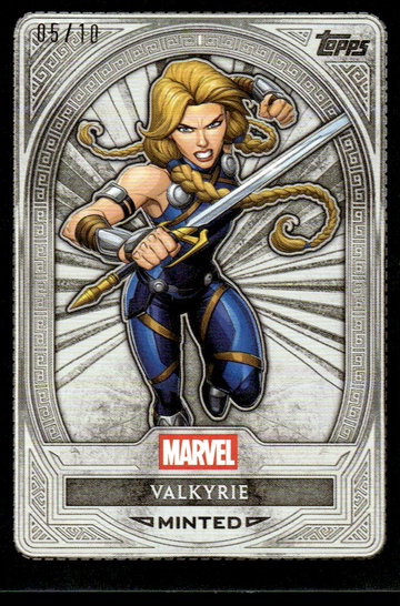2025 Topps Minted 61 Valkyrie Marvel Mint /10
