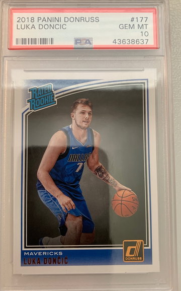 LUKA DONCIC 2018 DONRUSS ROOKIE #177 PSA 10 GEM MINT