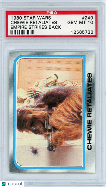 1980 Star Wars Empire Strikes Back Chewie Retaliates #249 PSA 10