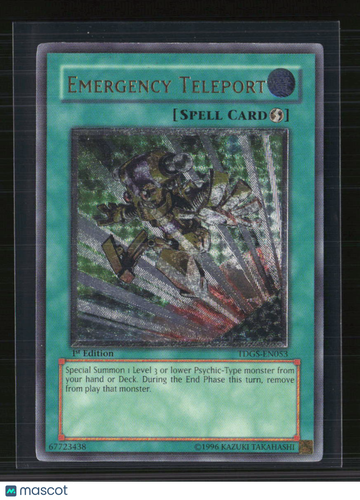 The Duelist Genesis Emergency Teleport Ultimate Rare 1st Edition