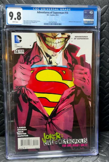 Adventures of Superman #14 | CGC 9.8 | Jock Joker Cover