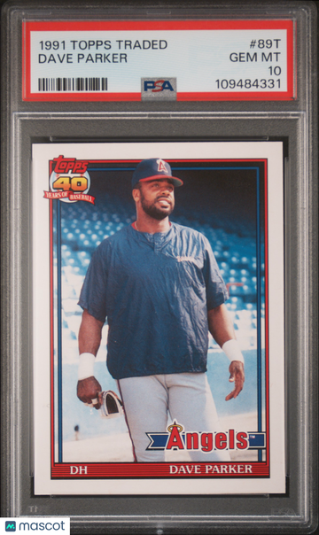 1991 Topps Traded Dave Parker #89T PSA 10