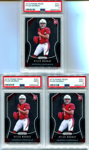 (3) Kyler Murray Prizm PSA 9