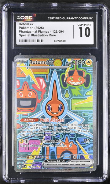 2025 #126/094 Rotom ex Phantasmal Flames /094 CGC 10