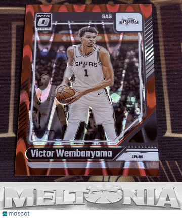 2024-25 Donruss Optic Victor Wembanyama #45 Red Seismic SN