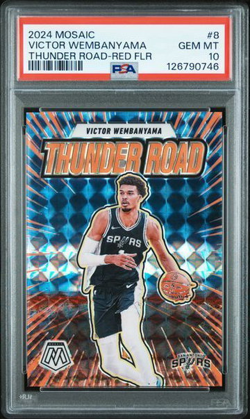 2024 Mosaic | Victor Wembanyama | Thunder Road | 65/75 | PSA 10